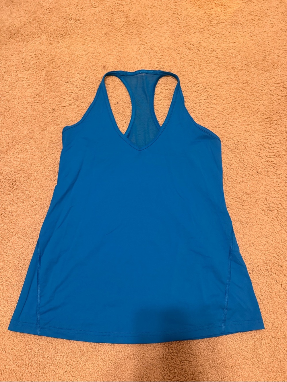 lululemon athletica Bright Blue Racerback V-Neck Tank